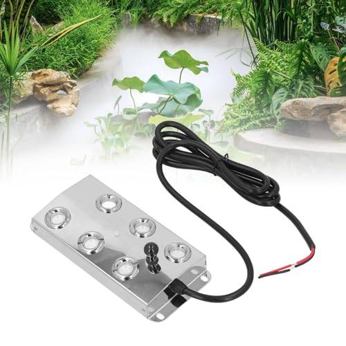 Ultrasonic Mist Maker Fogger 6 Head, Vattentät Ultrasonic Mister, Ultrasonic Mist Maker för Grönsaksbevarande Landskap Halloween Atmosfär