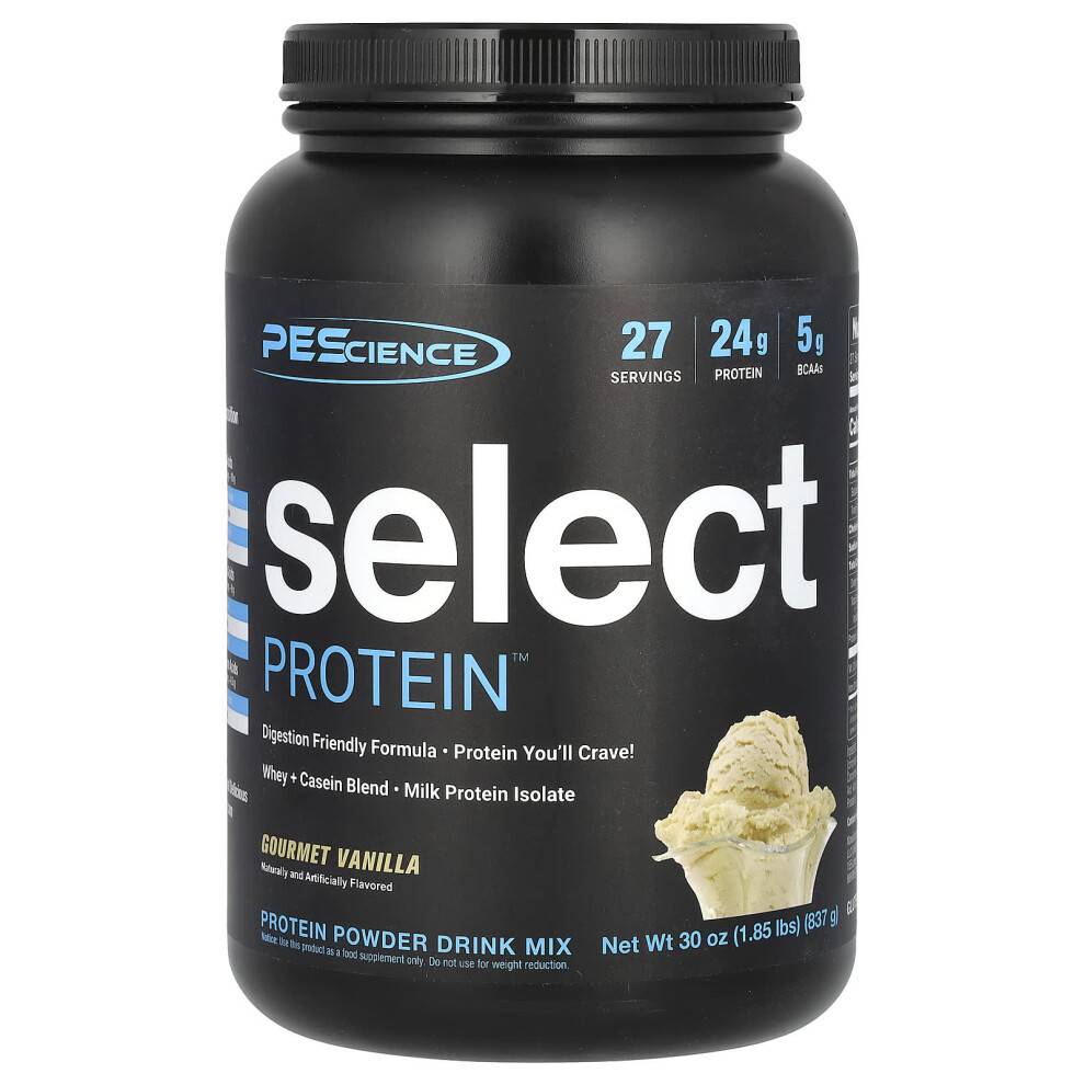 PEScience, Select Protein Powder Drink Mix, Gourmet Vanille, 1,85 lbs (837 g)