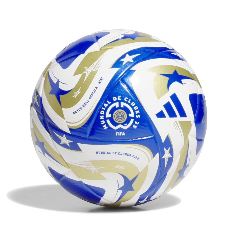 Adidas Unisex-Adult FIFA Club World Cup Mini Fotboll, Vit/Master Blå/Guld Metallisk/Mörk Blå, 1