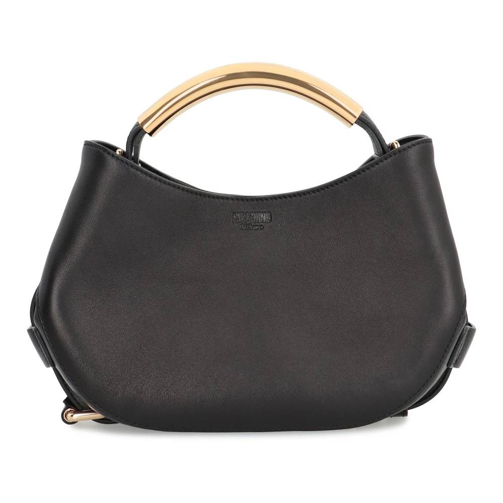 Moschino Læder Håndtaske - Tasker - Dame - Sort - ONE SIZE - Læder