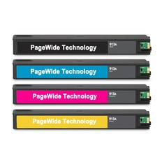 HP 913A combo pack 4 stk - BK/C/M/Y 242 ml - Kompatibel blækpatron