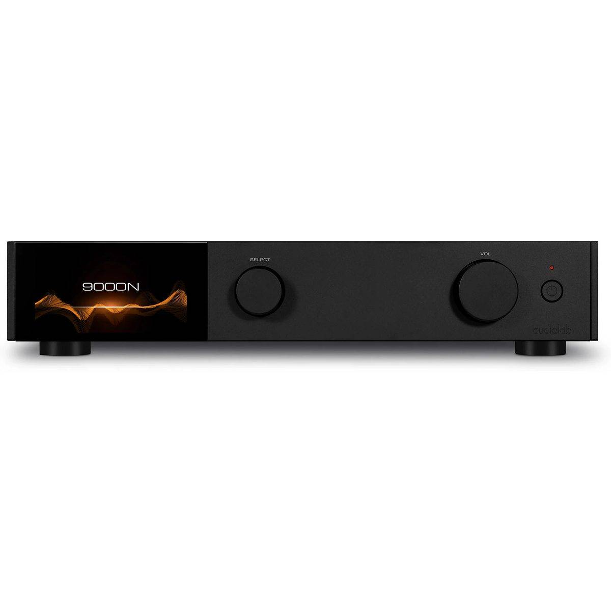 Audiolab 9000N svart - Nätverksljudspelare, Wi-Fi, AirPlay 2, DLNA, Qobuz, Tidal, Spotify, Roon Ready, Tunein, Ethernet, Inbyggd DAC, USB-ingång