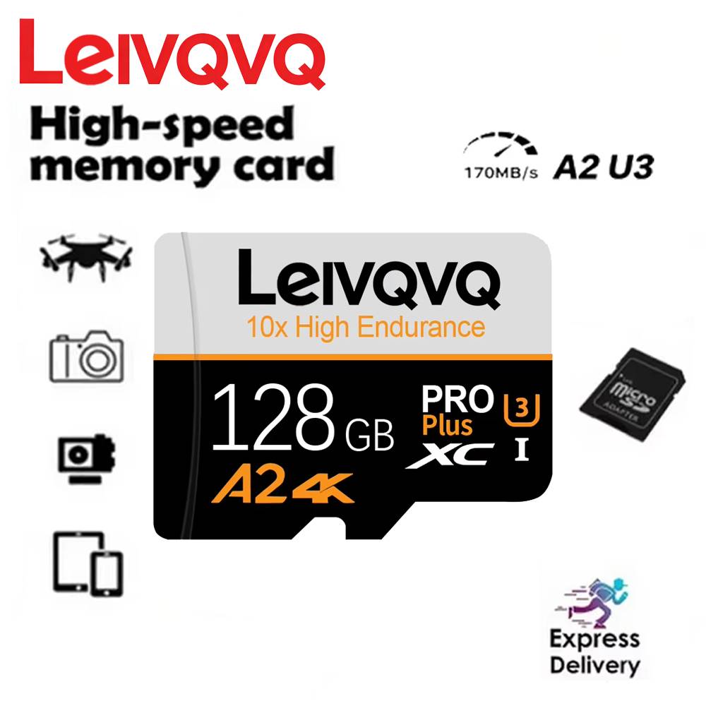 128GB SD Memory Card 256GB 512GB SD Micro Card V60 U3 TF Card Memory Microsd For Xiaomi Surveillance Devices Drone SD Flash Card