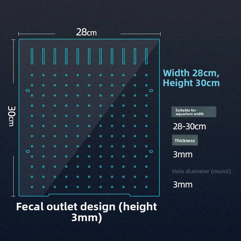 Acrylic Fish Tank Divider & Partition Board - 28*30cm/default type a [suction cup clip included] 3mm thick board