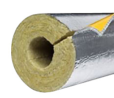 PAROC Hvac Section AluCoat T Alu-rørskål 89x40mm. max. 250°C. 1,2 mtr.