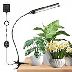 24V växtlampa för inomhusväxter, Full Spectrum LED Grow Light, LM281B + 660nm växtlampa för inomhusodling, 5-nivå dimbar, hög PPFD-växthampa för fröstart, automatisk på/av-tid 6/12/16Hrs