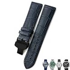20mm 21mm 22mm Läderarmband Svart Brunt klockarmband För Omega 300 För Hamilton För För IWC För