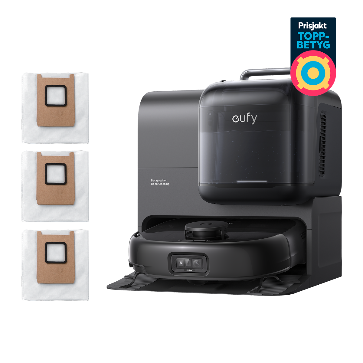 eufy Robot Vacuum Omni E28 + Dust Bag