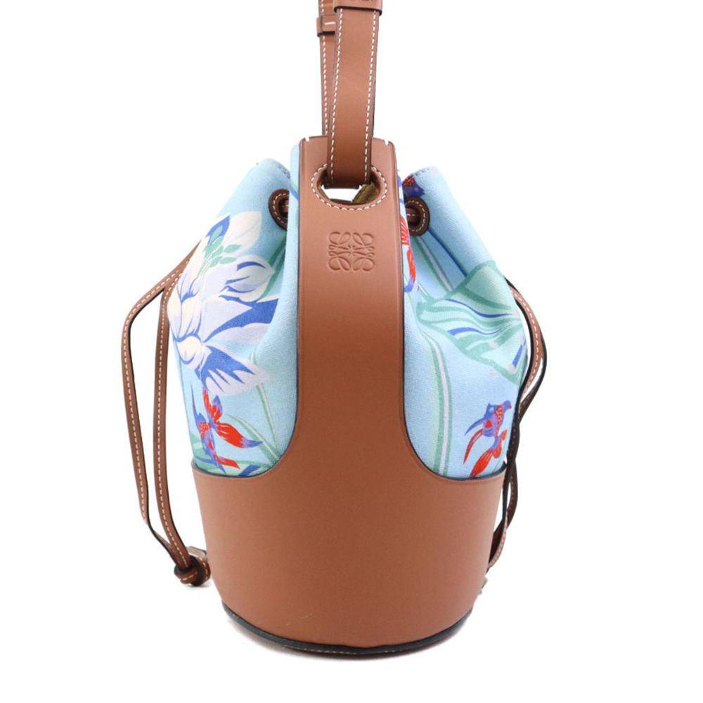 Loewe Vintage Loewe Bucket Bag Stl. - Loewe Vintage Från Magasin - Blue (L 23cm x W 17.5cm x D 13cm)