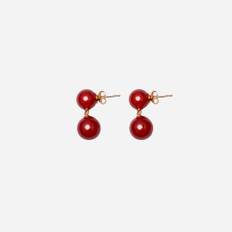 The Hannah Earrings Red Carnelian