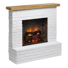 Elkamin Tagu Rolf Electric med PowerFlame 2 Ren vit - Vit