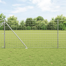 vidaXL Euro Hegn med 7 Spydposter 1,4 x 10 m i Galvaniseret Stål