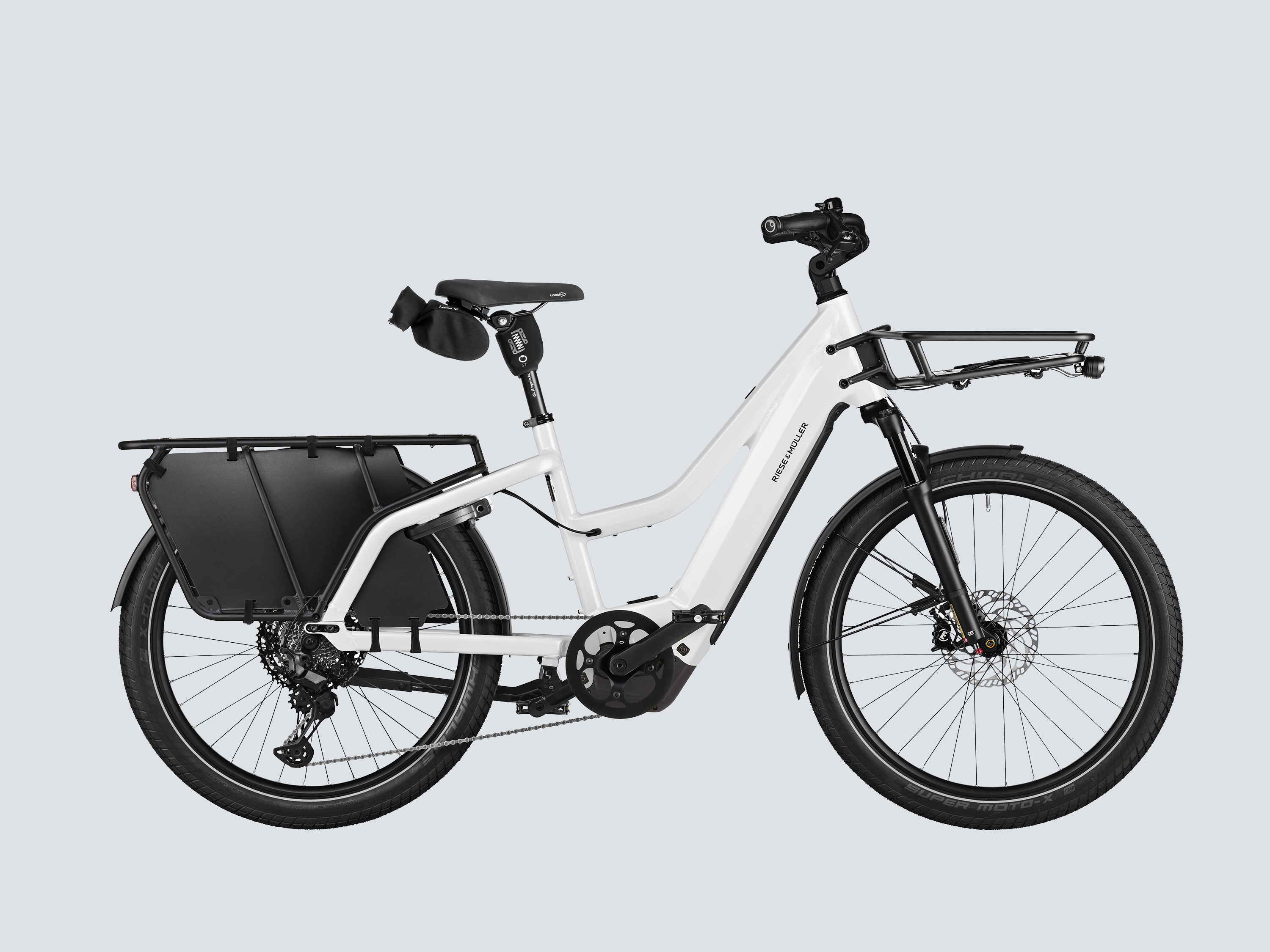 Riese & Müller Multicharger3 Mixte Touring - Pearl White/Black Matt / 51 cm (175-200 cm)