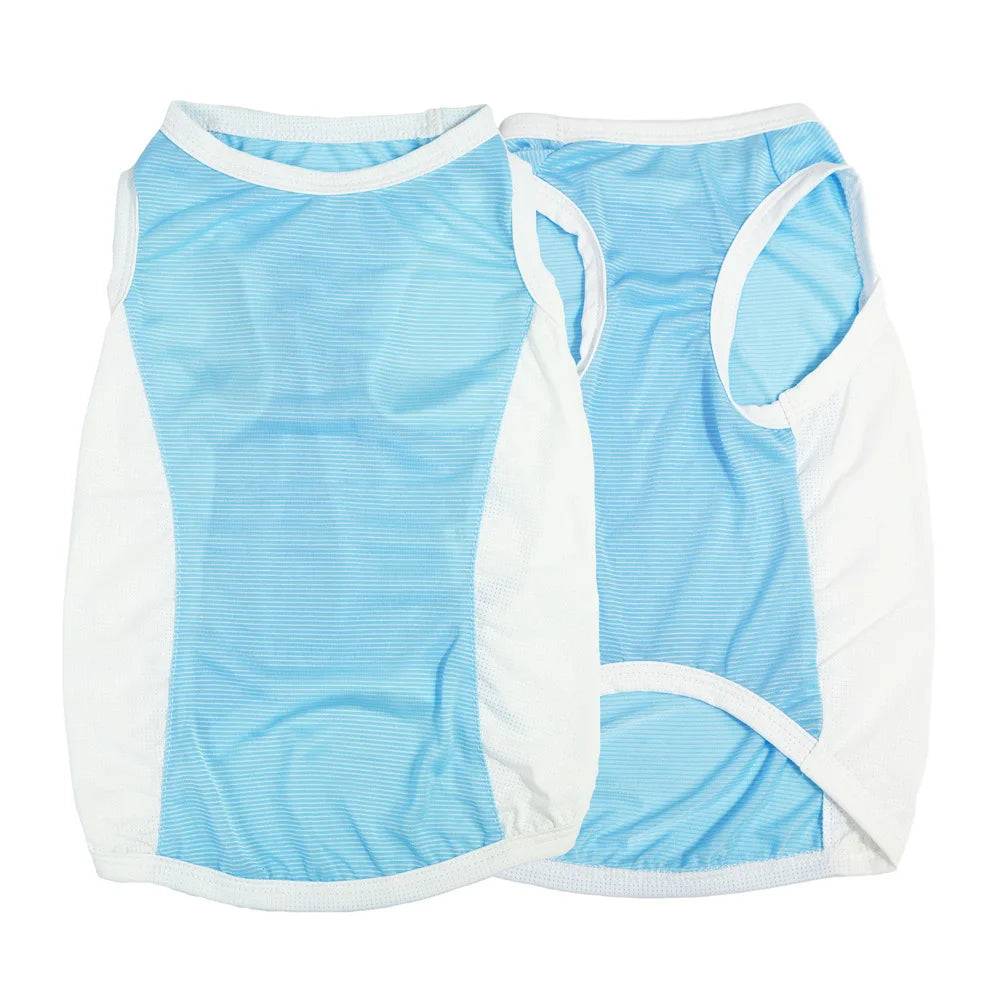 Ice Silk Cooling Vest with Sun Protection for Dogs & Cats - White / 6XL (6XL)