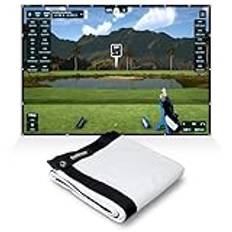 SimSpace Unisex Elite Golf slagskärm, vit, 5 x 3 meter EU