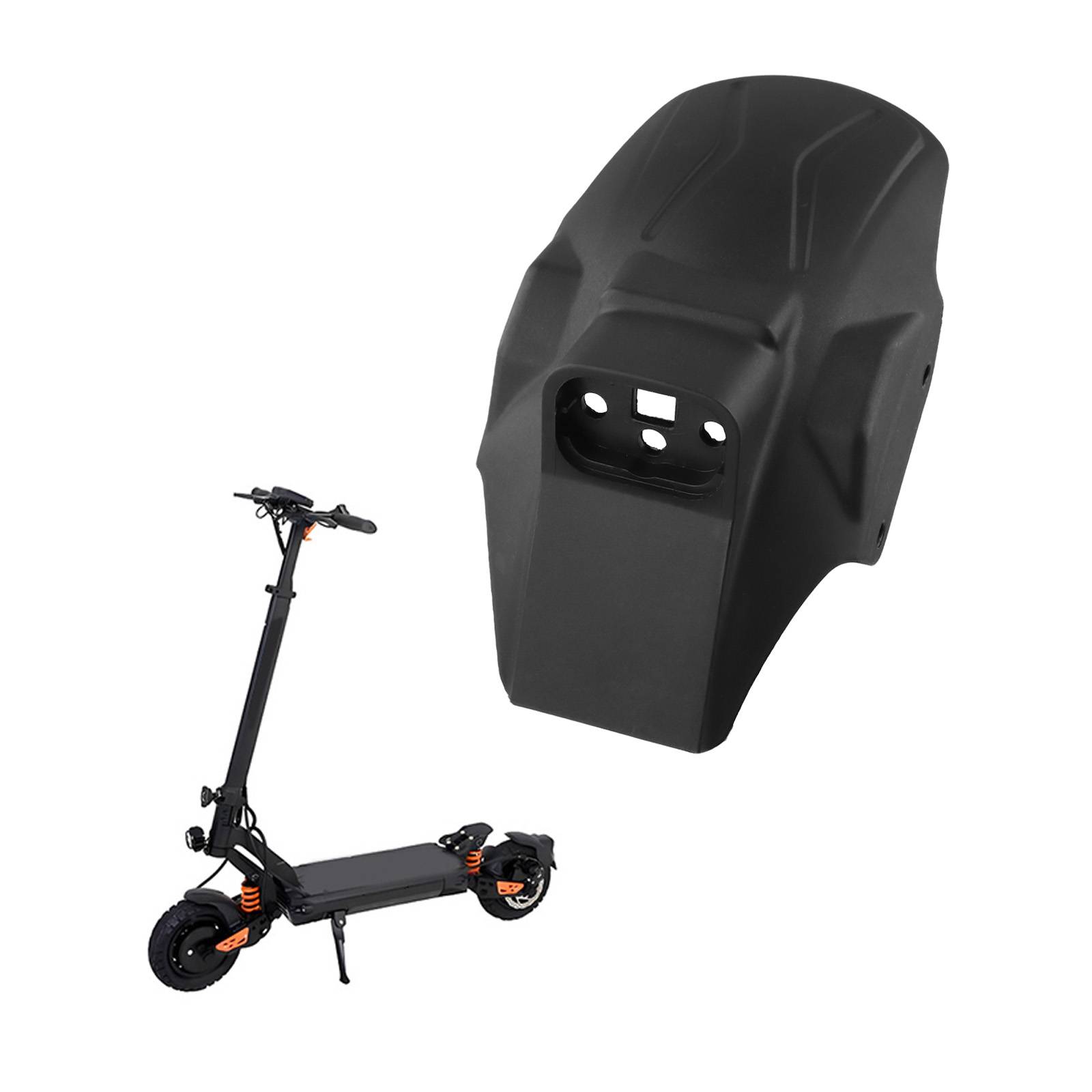 1Pc Front Rear Mudguard For Kukirin For G2 Master Electric Scooter Wear-Resistant Plastic Fender/ Easy Install Dust Shield Black