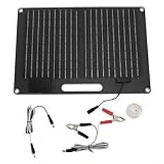 Zeroupshop 80 W bärbar solpanel, solpanelsats 20 W bärbar monokristallin solpanel för solskjul, husbilar, växthus