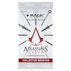 Magic: The Gathering – Assassin’s Creed-samlarboosterbox | 12 samlarboostrar (10 kort i varje paket) | Samlarkortspel för åldrarna 13 år och uppåt (English Version)