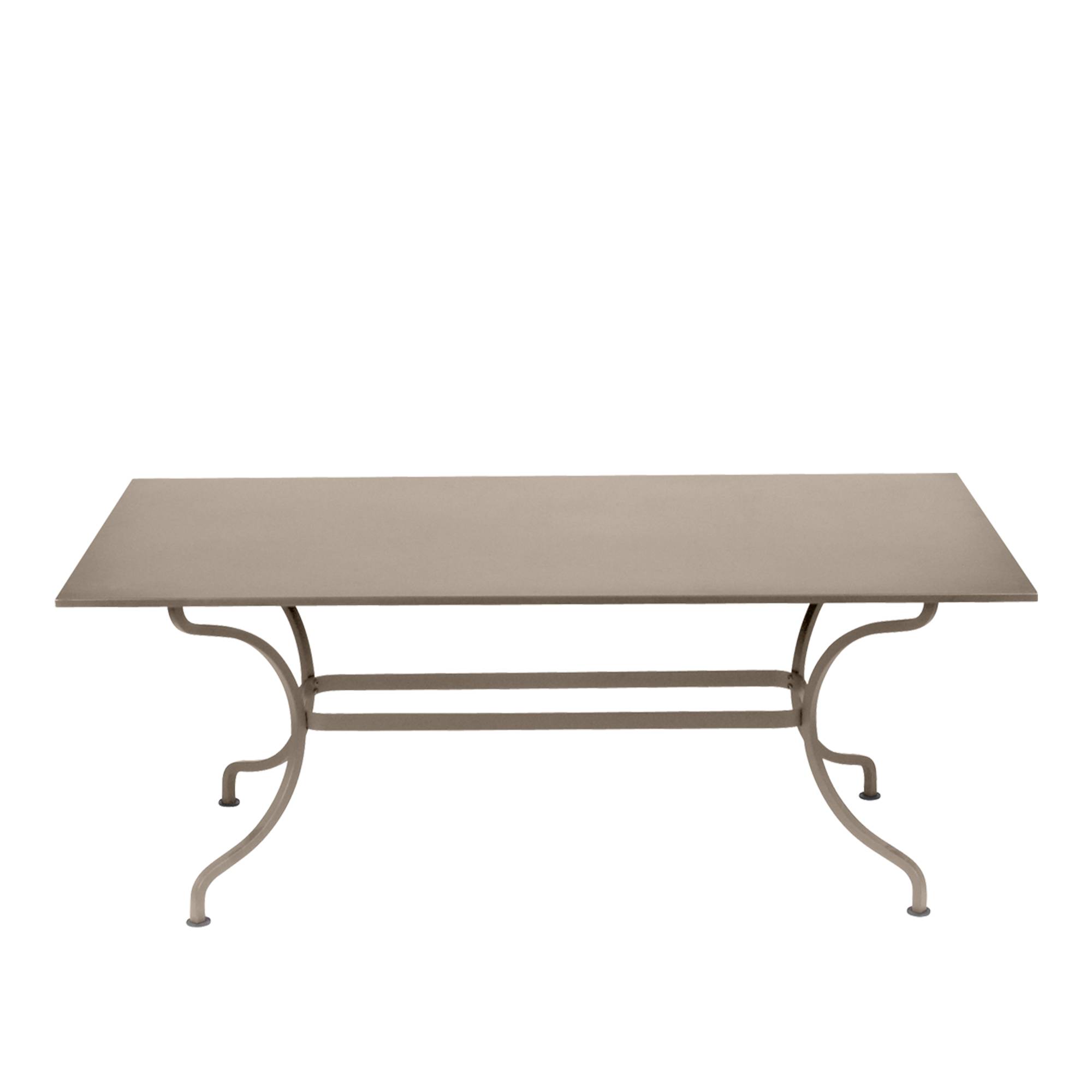 Fermob - Romane Table 180 x 100 cm, Nutmeg - Matbord utomhus - Beige - Metall