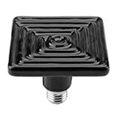 Semme Värmelampa för reptiler, infraröd lampa för husdjur, infraröd keramisk värmeemitterare, glödlampa för ödlor/sköldpadda/kyckling brooding icke ljus husdjur vila E27