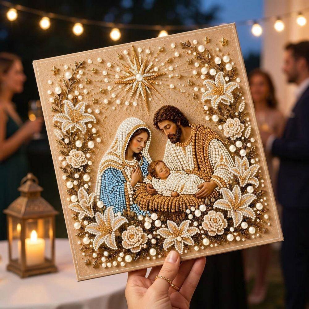 Full Drill Religious Pearl  Painting Kit Virgin Mary  Art Kit  Gift for Friends