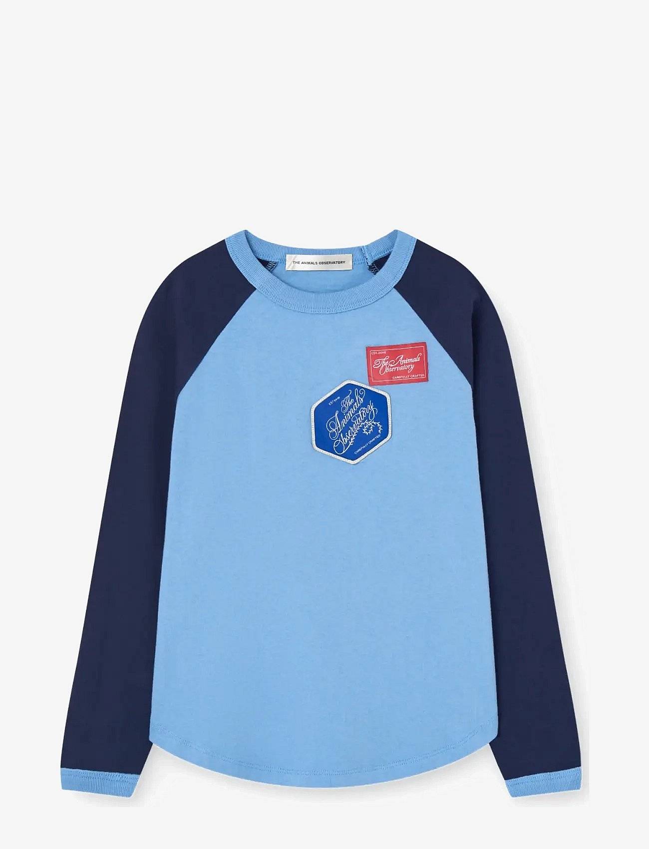THE ANIMALS OBSERVATORY Anteater Kid Long Sleeve T-Shirt Raw White | Blue | 10 Y