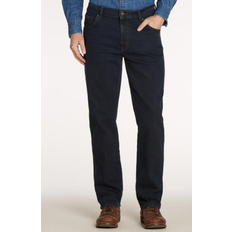 WRANGLER TEXAS JEANS (STRETCH) MØRKEBLÅ (BLUE BLACK) W12175001 +BÆLTE 42/32