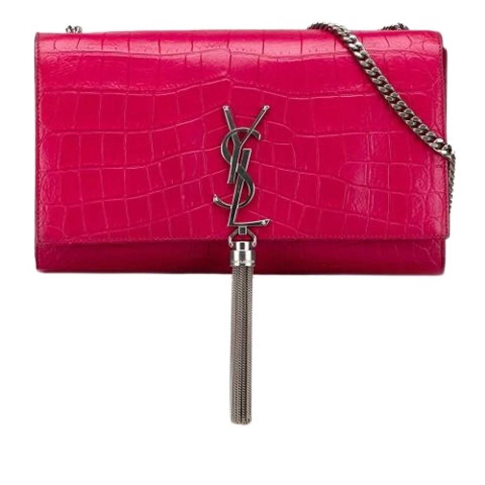 Yves Saint Laurent Vintage Pre-owned Kate Bag - Vintage - Dame - Lyserød - ONE SIZE - Uld