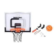 Kids Foldable Basketball Hoop Transparent Backboard Wall Mounted Indoor Score Basketball Stand for