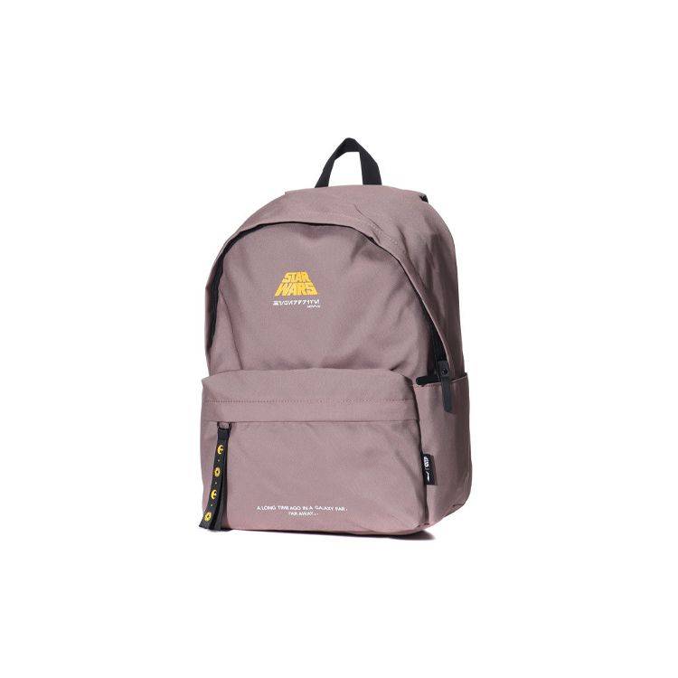 Li Ning X Star Wars Collaboration Casual Simple Zipper Backpack Unisex backpack Brown ABSQ112-2 Coffee