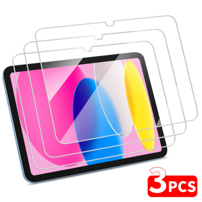3 st härdat glas skärmskydd, kompatibelt med iPad, Galaxy Tab/Pad SE, Honor Tablet, kompatibelt med MatePad Air, reptåligt, känsligt (Multi-size)
