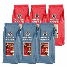 Rigtig Kaffe Super Crema & Teodora 6kg Hele kaffebønner