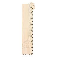 Wooden giraffe height chart