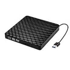 Tlily 1 PCS USB3.0 Extern DVD CDBrännare Optiska Enheter Bärbar Brännare för Stationär Bärbar Dator