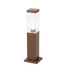 Smart udendørs pullertlampe rustbrun 45 cm inkl. P45 - Malios
