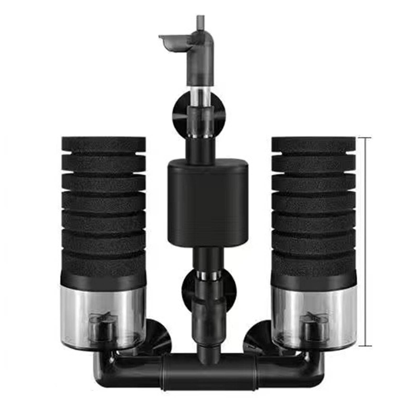 Fisktank pneumatiskt filter litet akvarium mini sugtoalett Grästank Biokemiskt antigaslyft Style 1
