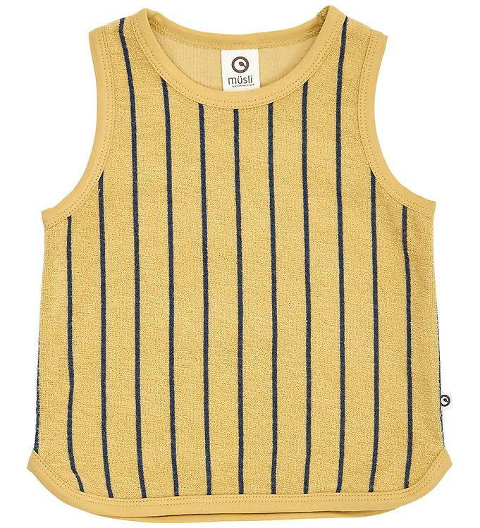 Müsli Linne - Frotté - Hampa/Marinblå - Müsli - 1½ år (86) - Linne