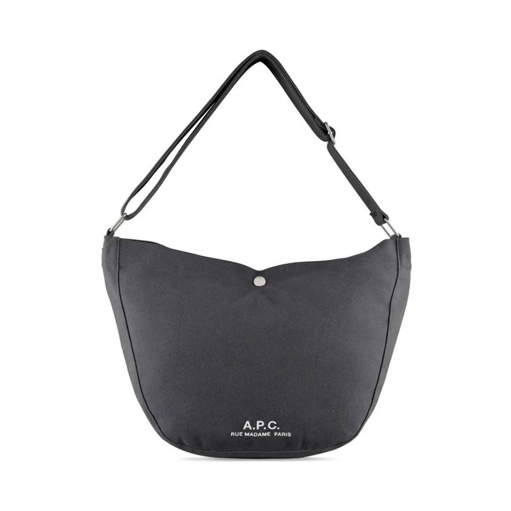 A.P.C. Journal Satchel - Tasker - Herre - Sort - ONE SIZE - Bomuld