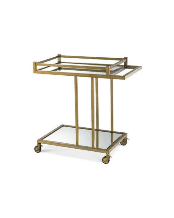 Eichholtz Beverly Hills drinkvagn mässing - Guld (B: 78 x H: 73,5 x D: 46 cm)