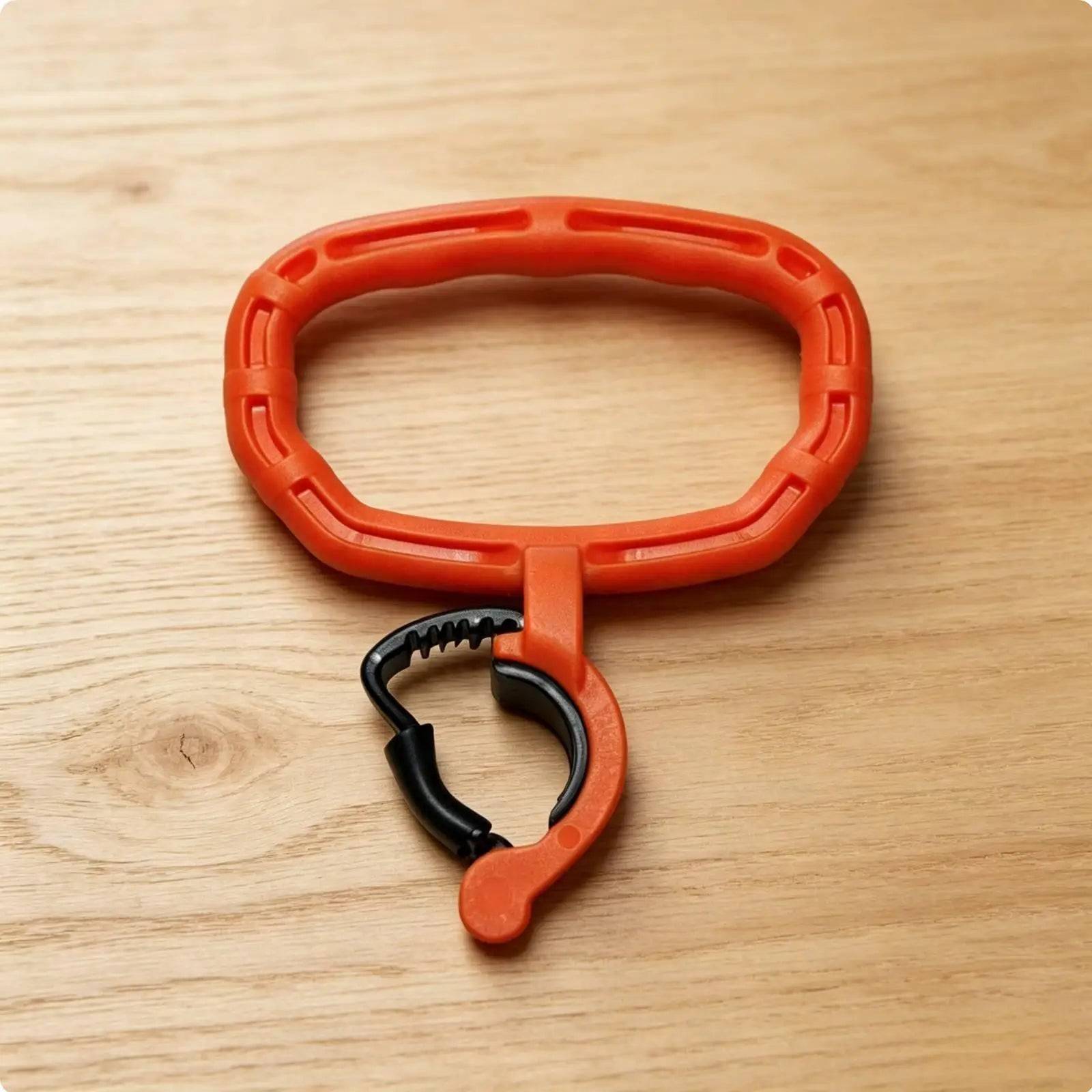 Gym Kettlebell Handle Grip for Adjustable Dumbbells Home Workout Kit Ergonomic Base Fitness Accessory - Orange