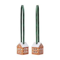 Kähler Gingerbread julhänge 5 cm 2-pack Brun
