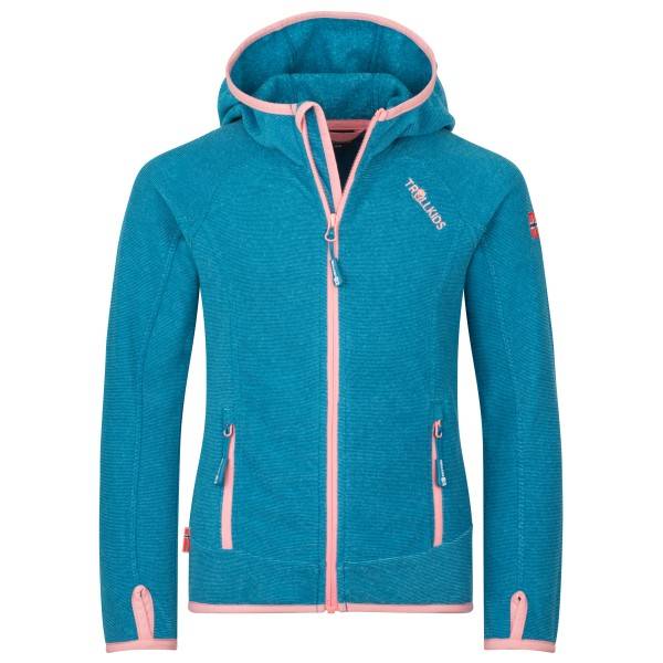 Trollkids Girls Sandefjord Jacket Fleecejakke Børn størrelse 98 farve blå