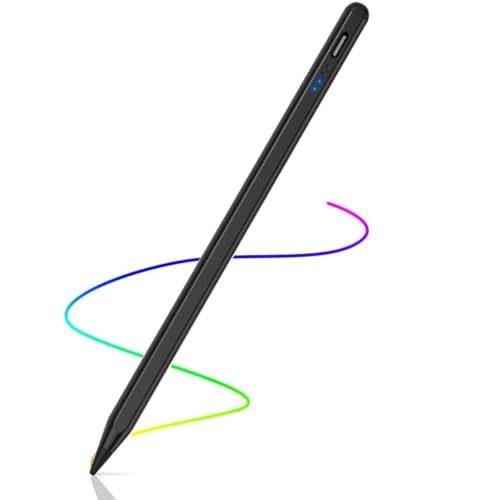 AICase Kapacitiv penna, 2 i 1 Stylus 1,45 mm hög precision pekskärmspenna universell, kompatibel med smartphones, surfplattor, Apple iPhone/iPad, svart