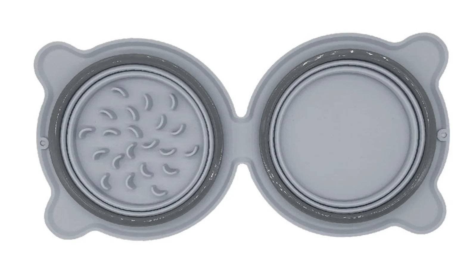 Foldable Silicone Travel Bowl for Dogs & Cats - GRAY