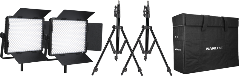 Nanlite Kit Nanlite 2 light kit 900CSA w/Carry case & Light stand