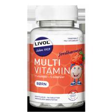 Livol Multivitamin Børn Jordbær 150 Stk