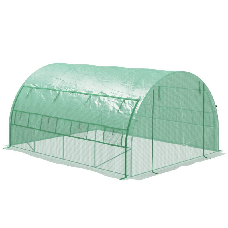 Växthus Walk-in 4x3x2m grön