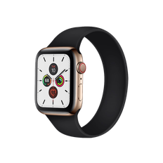 Apple Watch 44 mm Sort Silikone Rem str. L - Solo Loop Design
