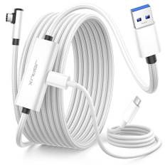 JSAUX Linkkabel 5M kompatibel med Oculus Quest 2 Ladda medan du spelar |Spela hela dagen utan batteri 10 Gbps USB 3.0 höghastighets laddningskabel kompatibel med Quest 2&1