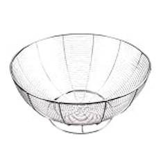 Fruit Draining Basket | Tabletop Snack Organizer | Stainless Steel Storage Basket | Space-Saving Fruit Storage | Dishwasher Safe Vegetable Basket Effective Draining Design For Fruit And Vegetables